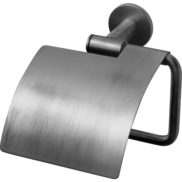 TOALETTPAPPERSHÅLLARE MED LOCK TA236 BRUSHED BLACK CHROME | Beijerbygg Byggmaterial